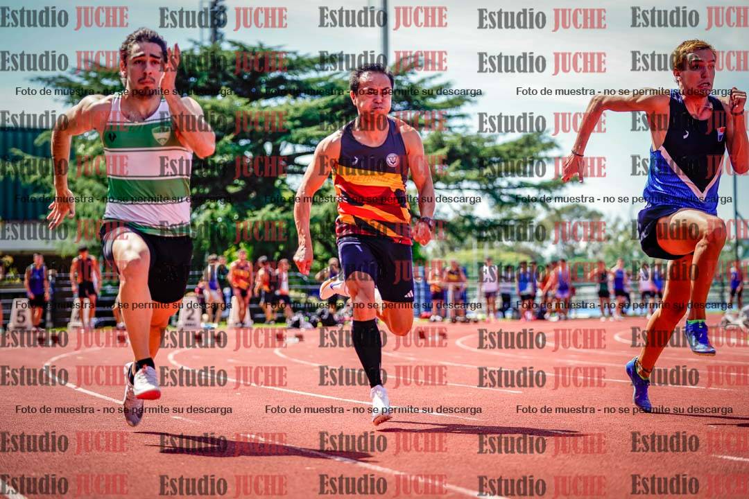 Fotos de los 100 m de varones