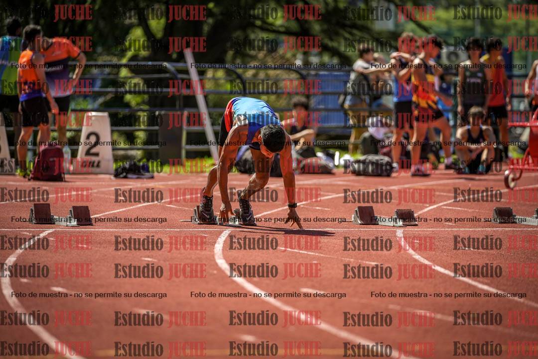Fotos de los 100 m llanos de varones