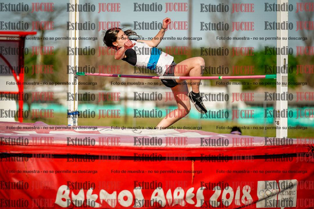 Fotos del salto en alto de mujeres y varones - U15