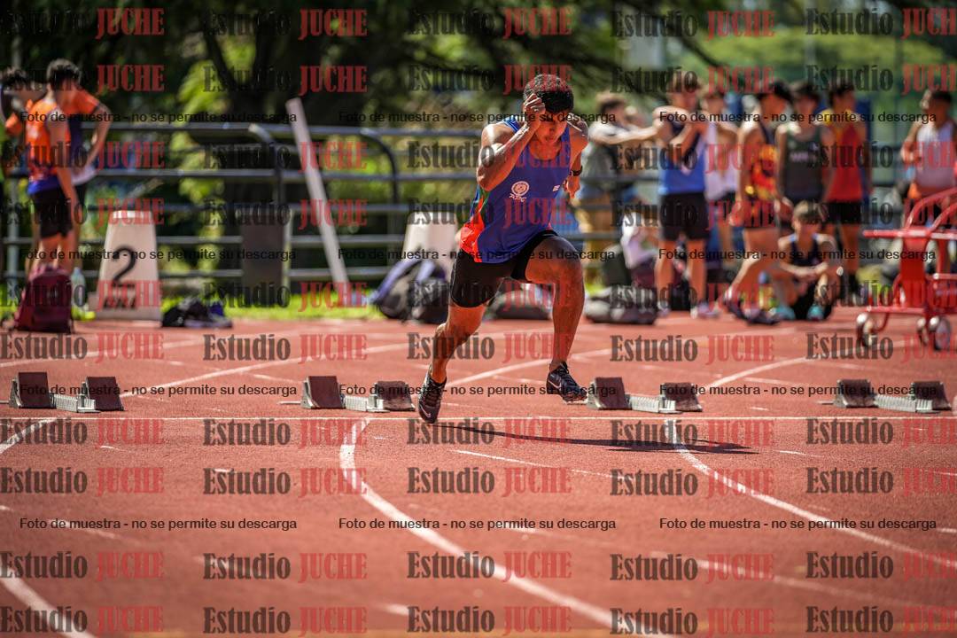 Fotos de los 100 m llanos de varones