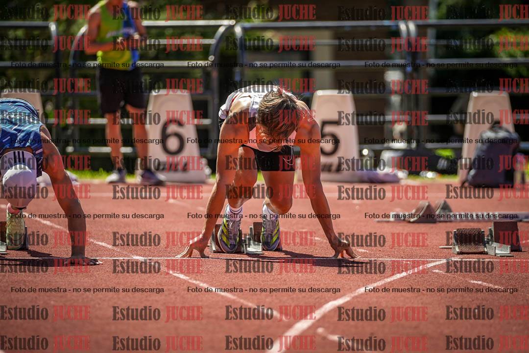 Fotos de los 100 m llanos de varones