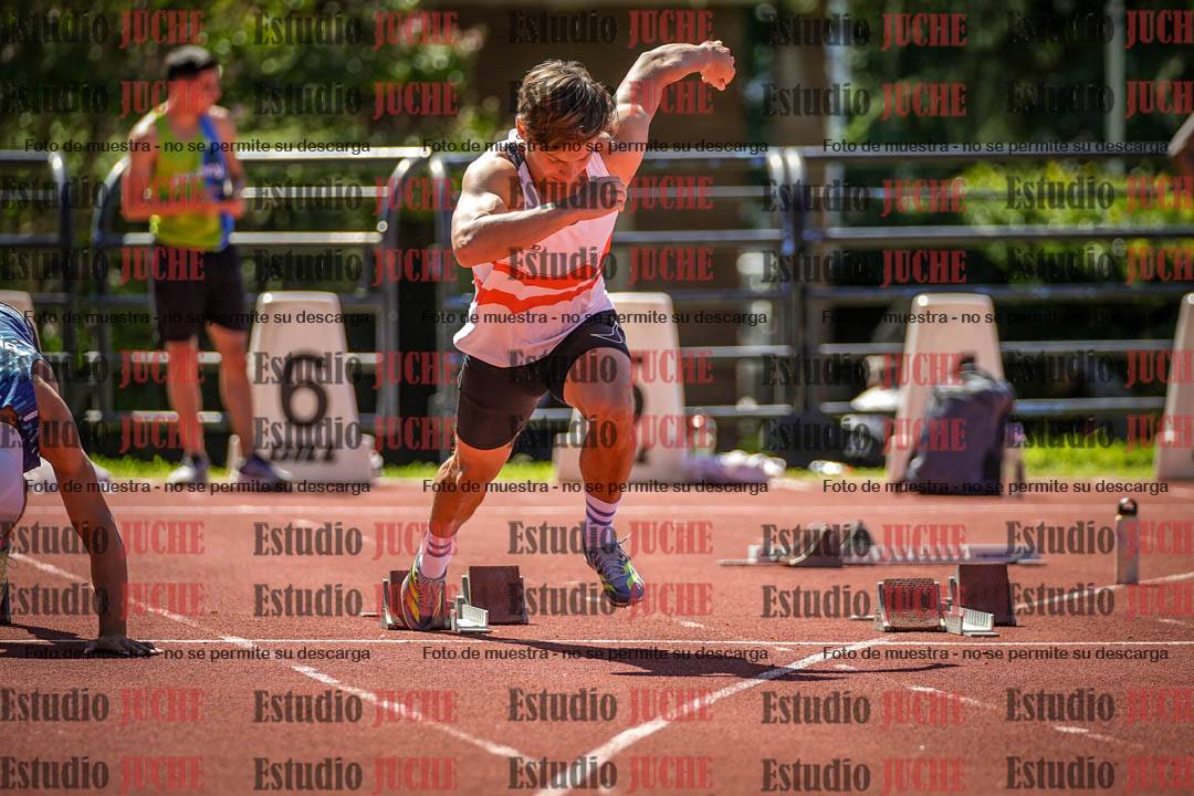 Fotos de los 100 m llanos de varones