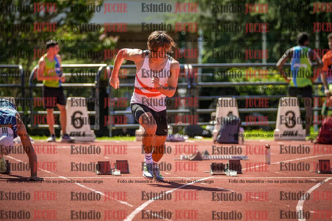 Fotos de los 100 m llanos de varones