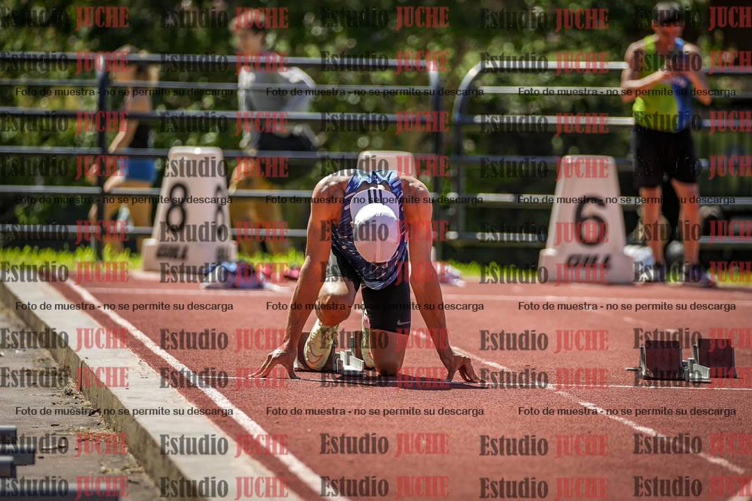 Fotos de los 100 m llanos de varones