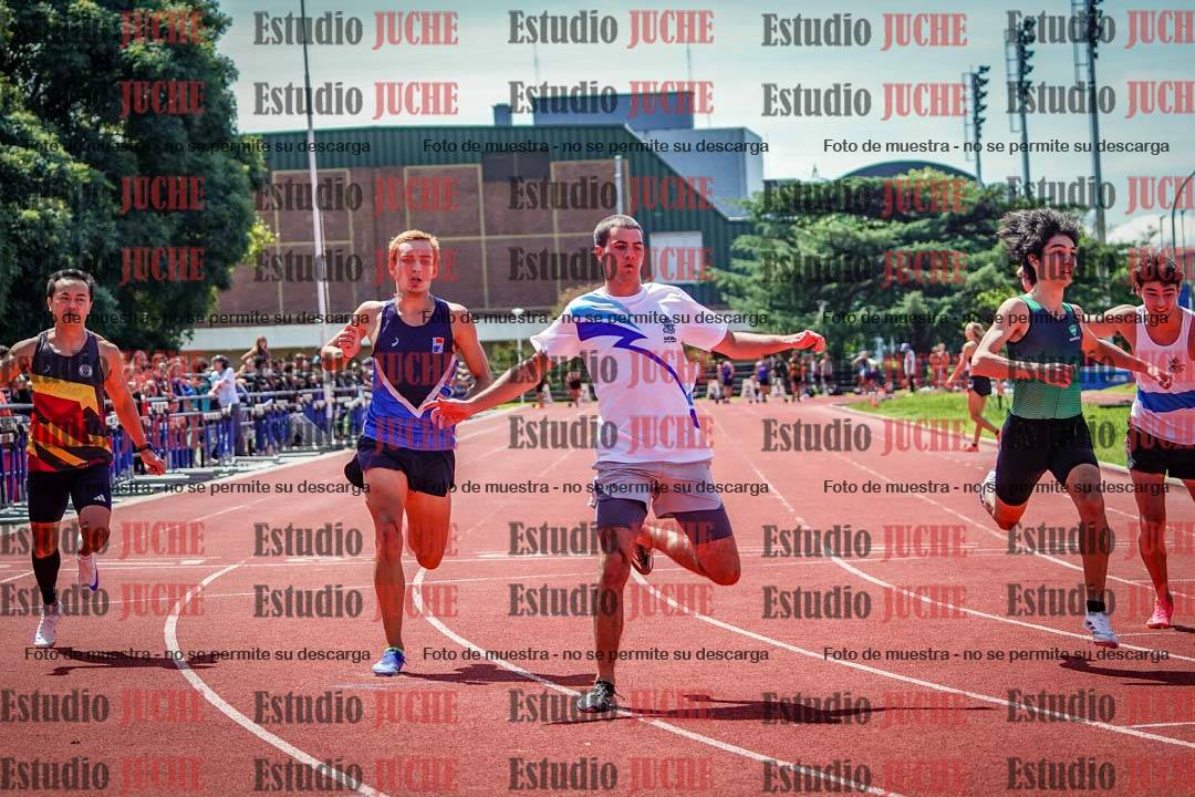 Fotos de los 100 m de varones