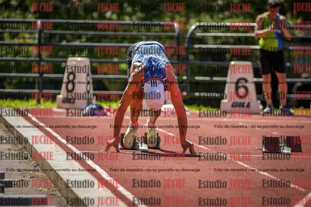 Fotos de los 100 m llanos de varones