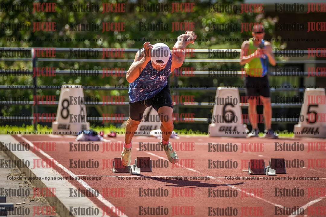 Fotos de los 100 m llanos de varones