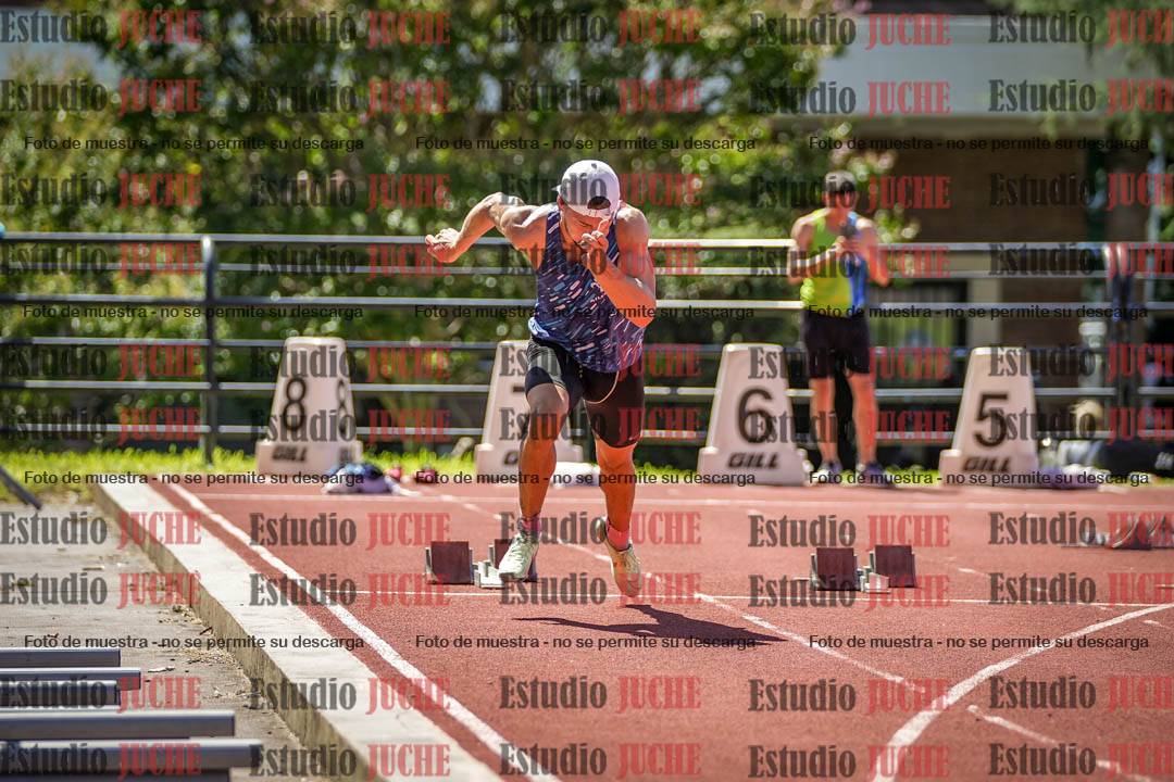 Fotos de los 100 m llanos de varones