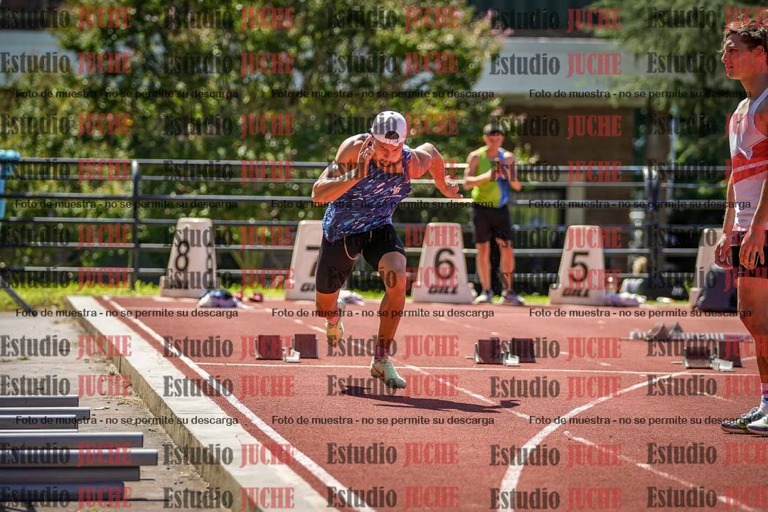 Fotos de los 100 m llanos de varones