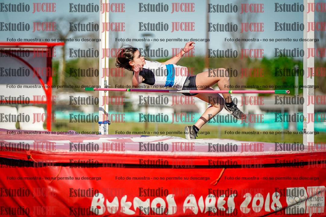 Fotos del salto en alto de mujeres y varones - U15