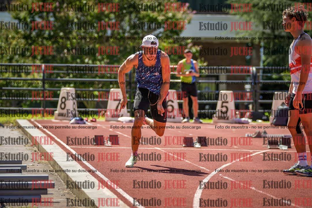 Fotos de los 100 m llanos de varones