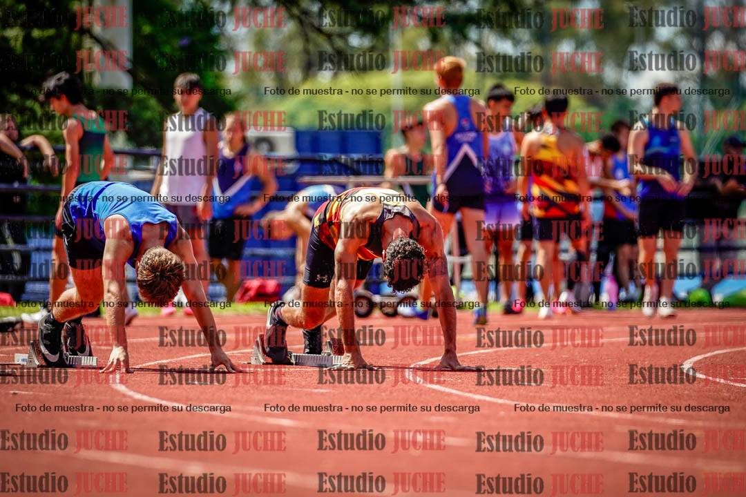 Fotos de los 100 m de varones