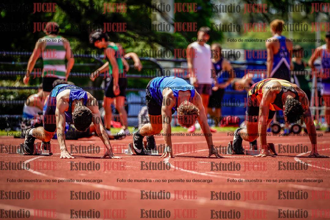 Fotos de los 100 m de varones