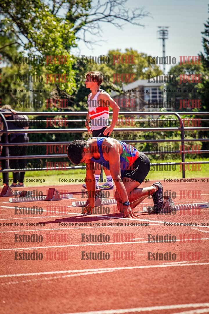 Fotos de los 100 m llanos de varones