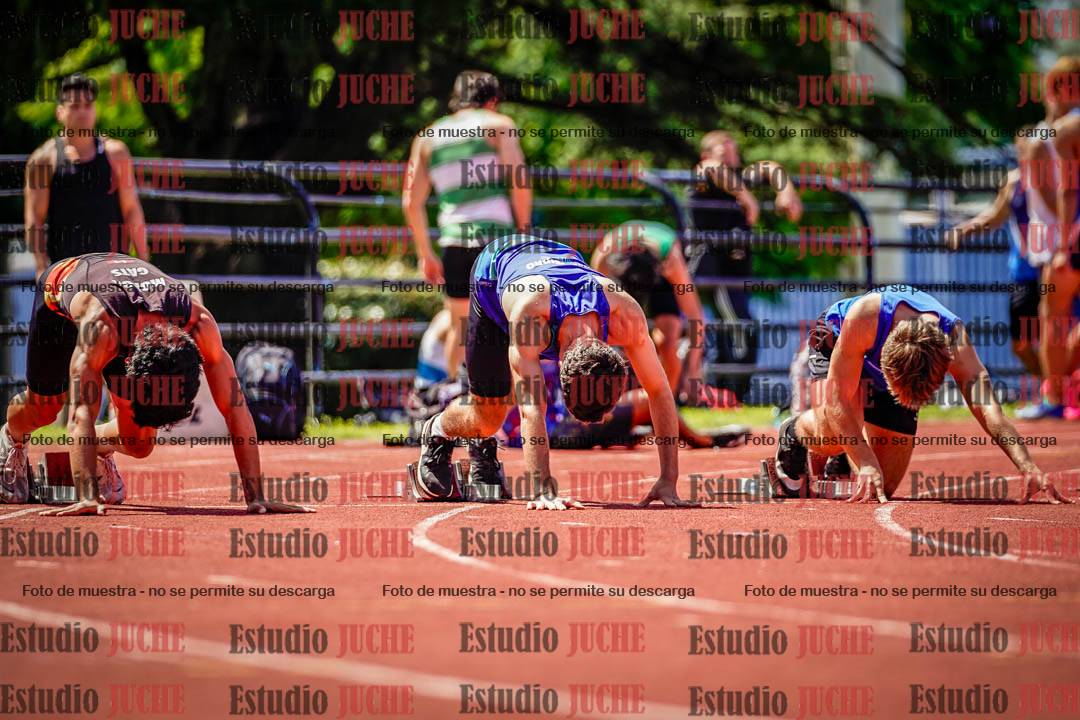 Fotos de los 100 m de varones