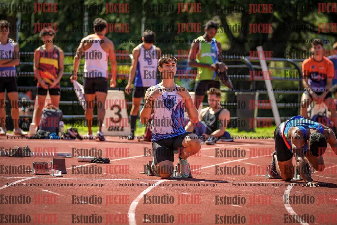 Fotos de los 100 m llanos de varones