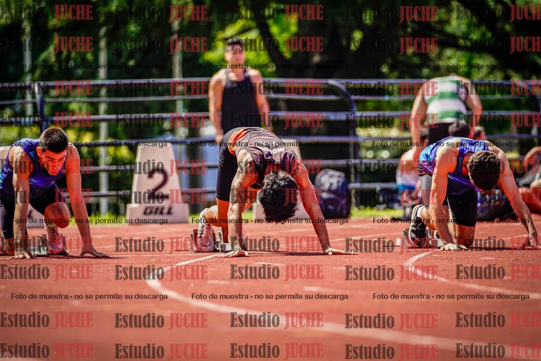 Fotos de los 100 m de varones