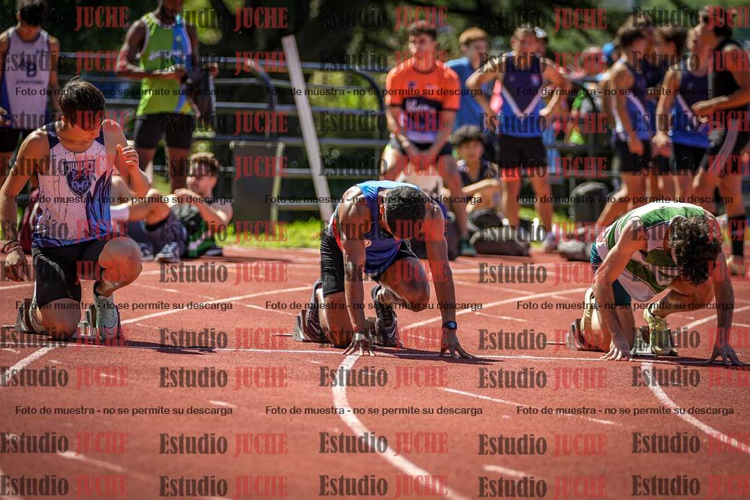 Fotos de los 100 m llanos de varones