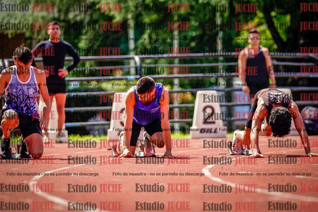 Fotos de los 100 m de varones