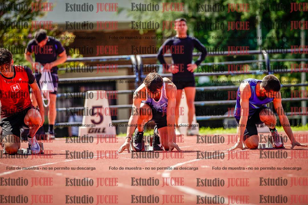 Fotos de los 100 m de varones