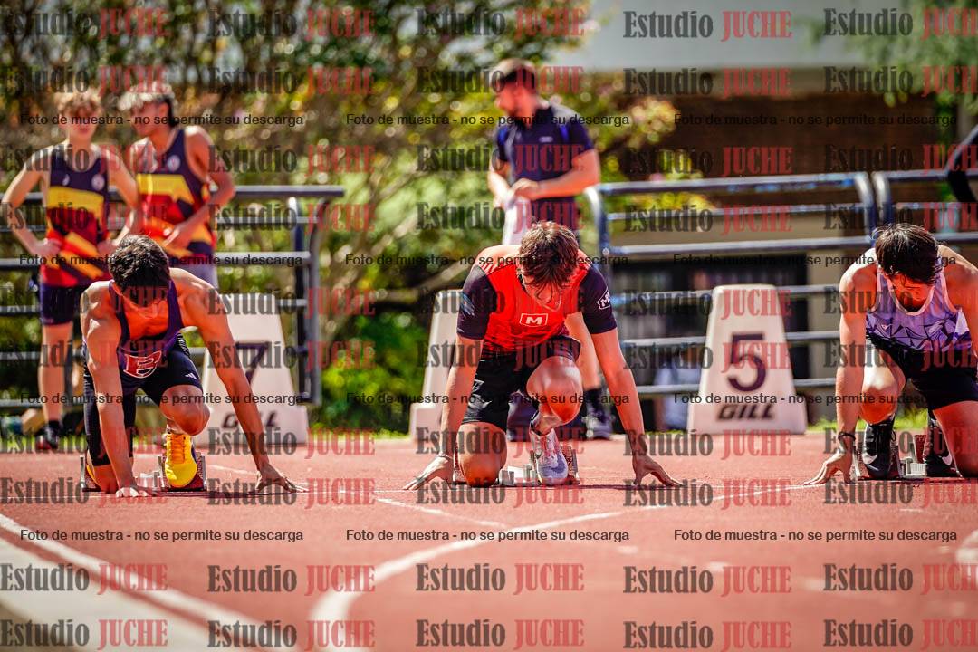 Fotos de los 100 m de varones