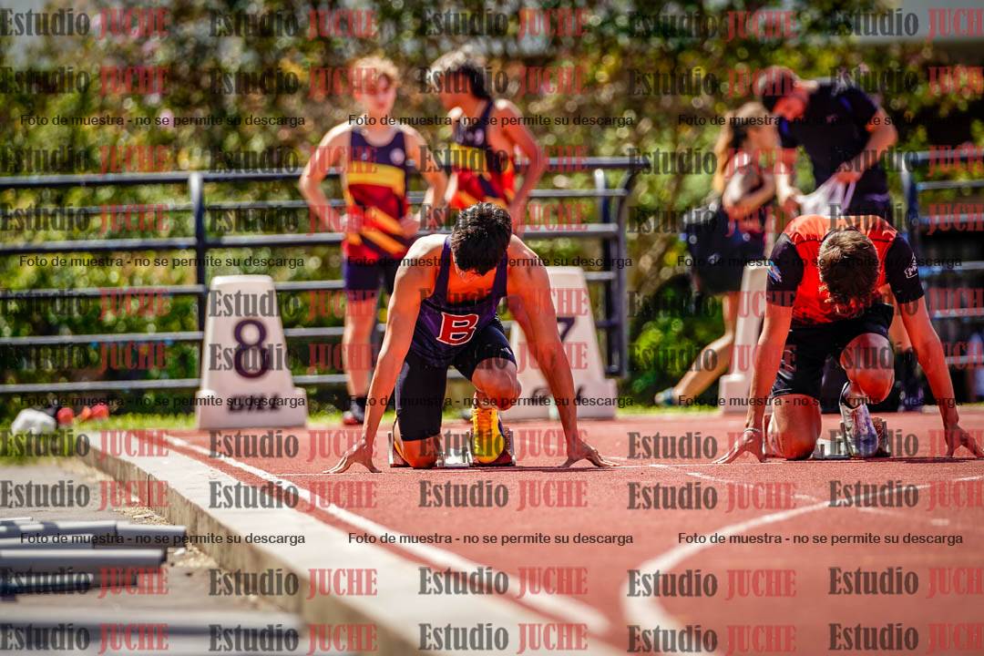 Fotos de los 100 m de varones