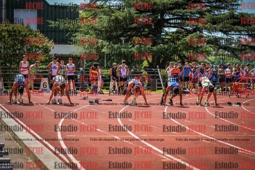 Fotos de los 100 m llanos de varones