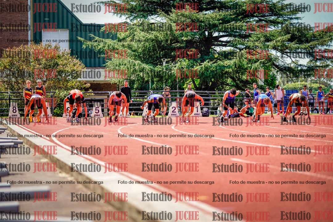 Fotos de los 100 m de varones