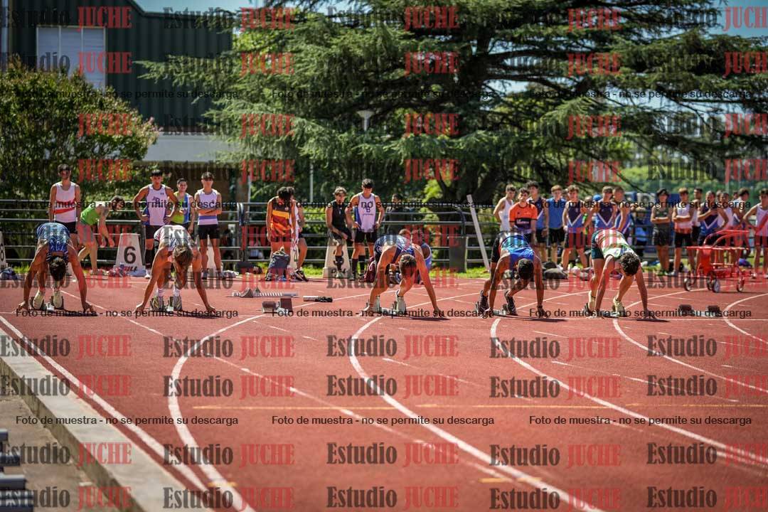 Fotos de los 100 m llanos de varones
