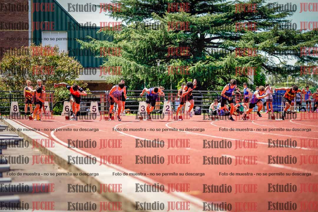 Fotos de los 100 m de varones