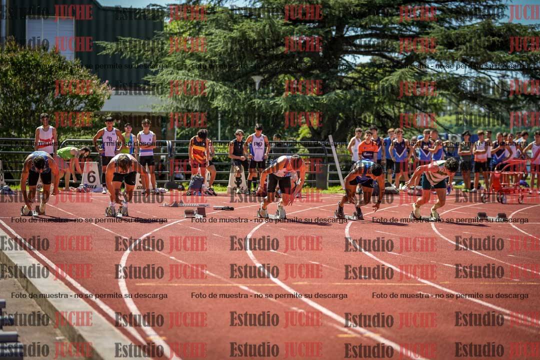 Fotos de los 100 m llanos de varones