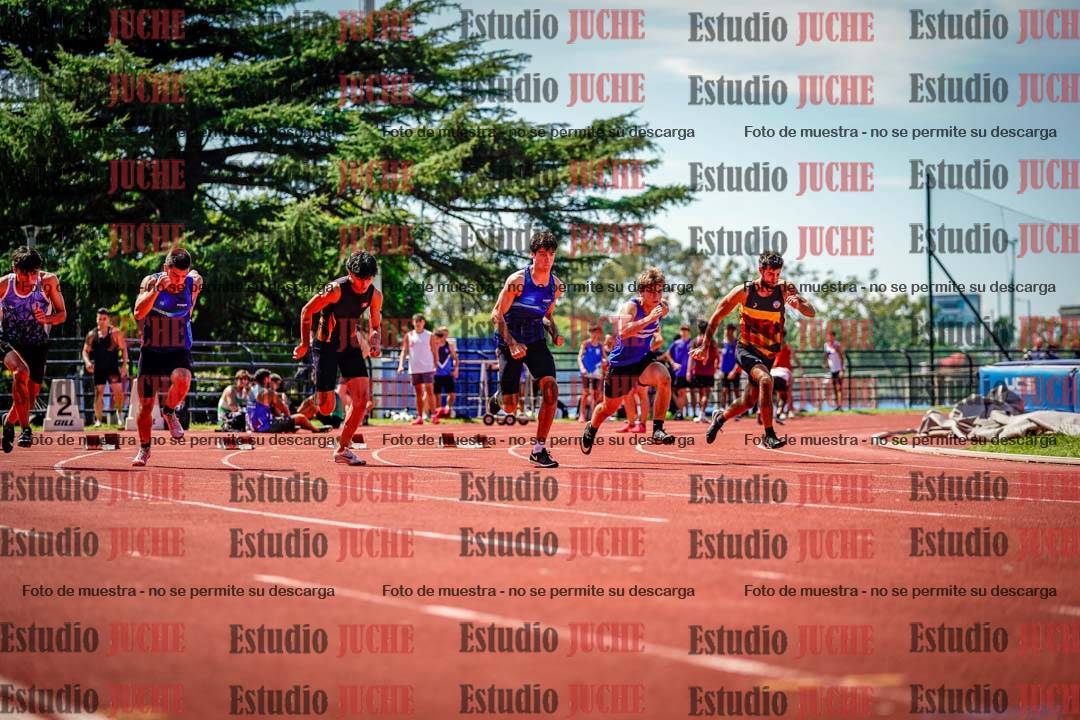 Fotos de los 100 m de varones