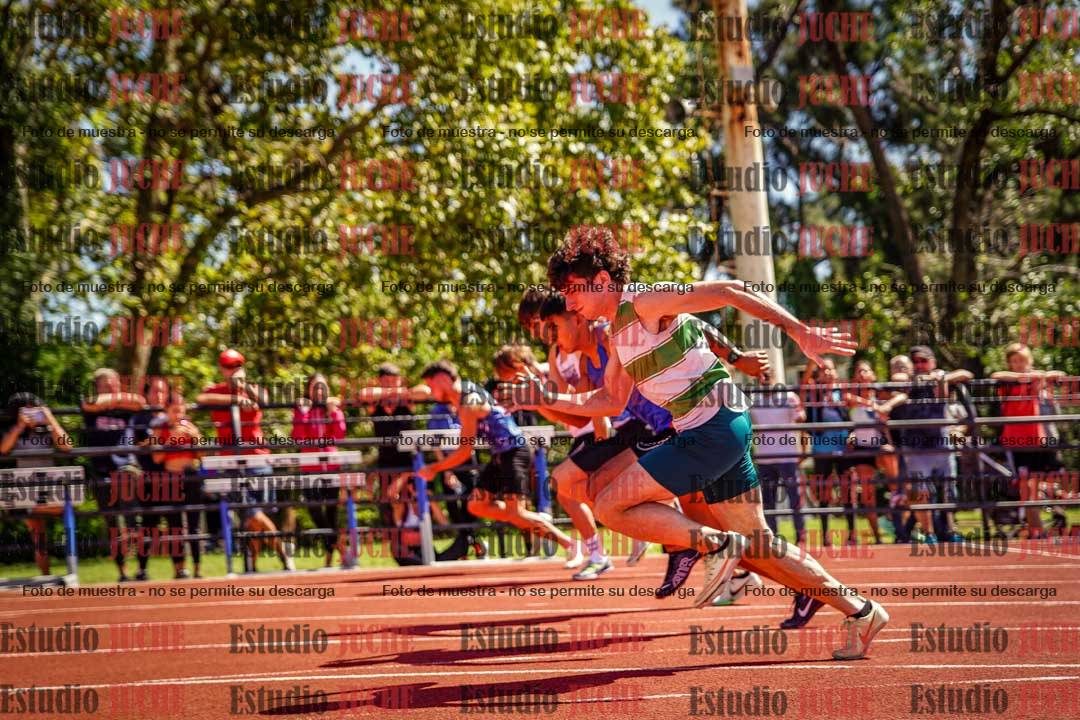 Fotos de los 100 m llanos de varones