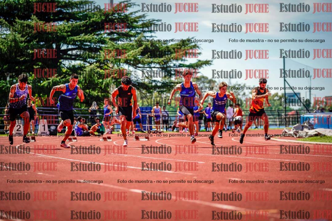 Fotos de los 100 m de varones