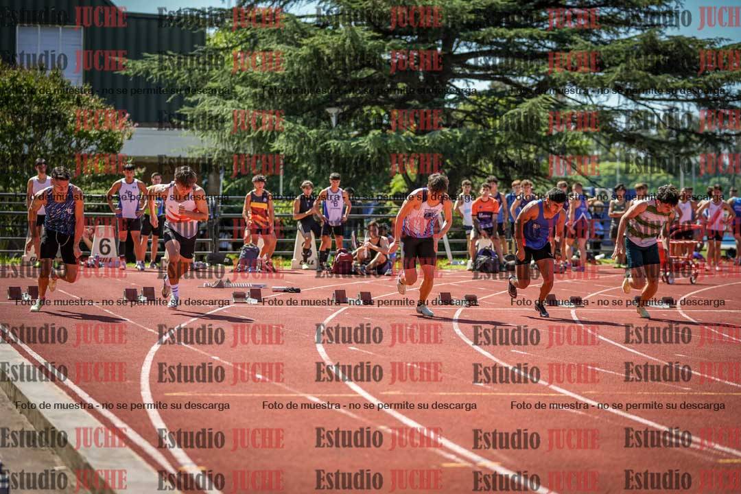 Fotos de los 100 m llanos de varones