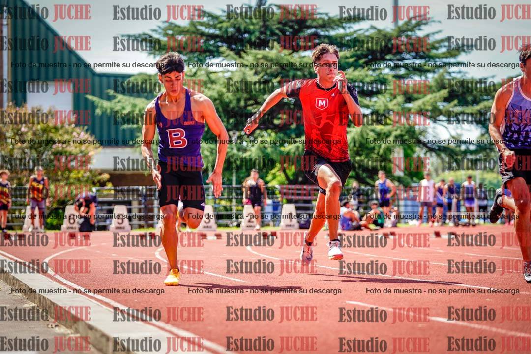 Fotos de los 100 m de varones