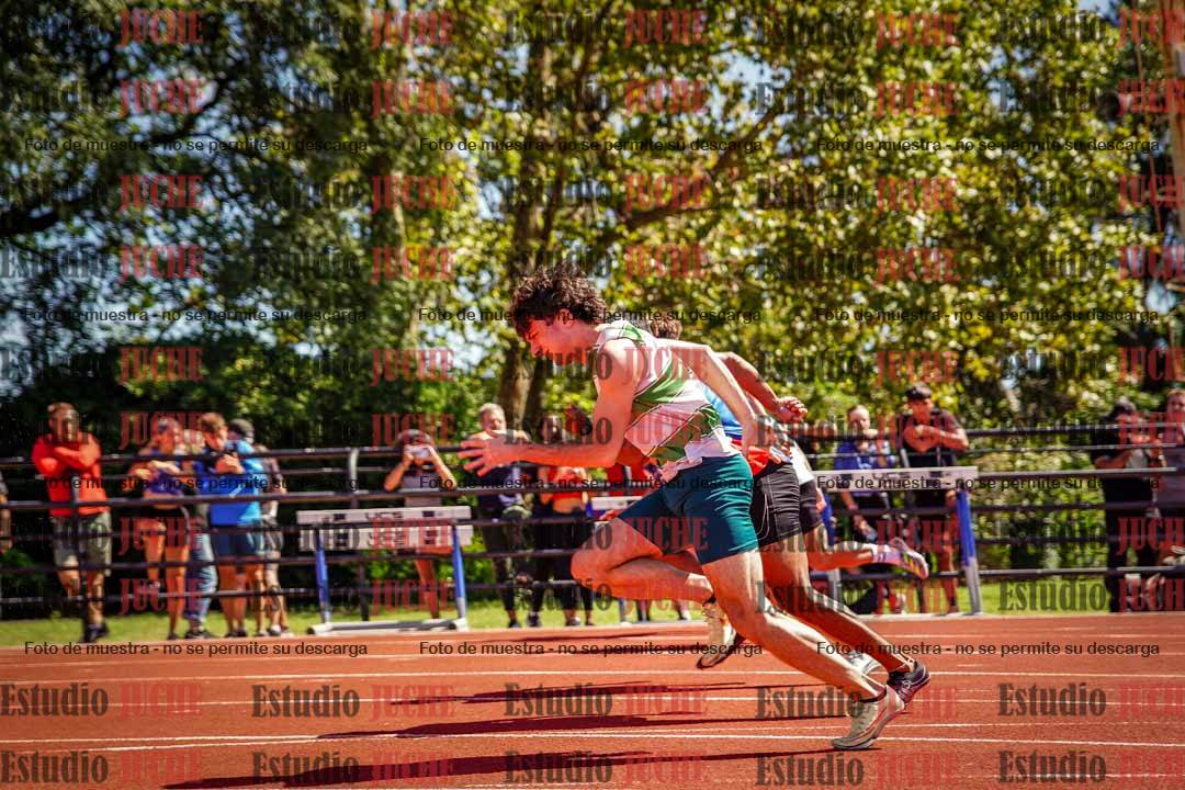 Fotos de los 100 m llanos de varones