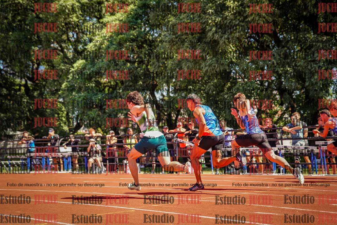 Fotos de los 100 m llanos de varones