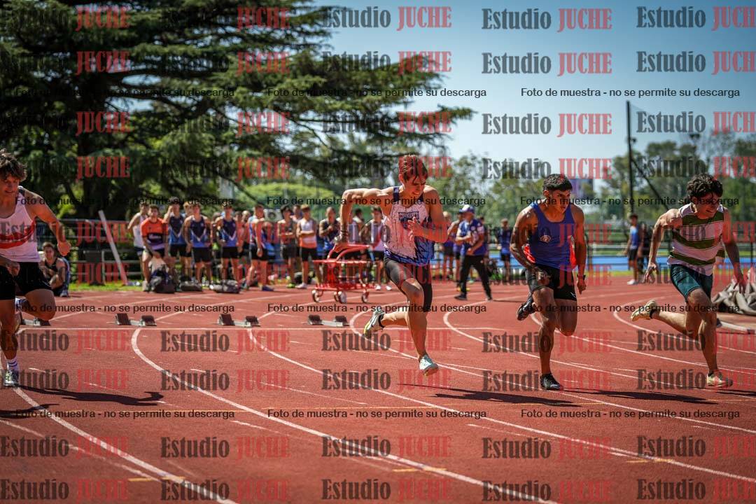 Fotos de los 100 m llanos de varones