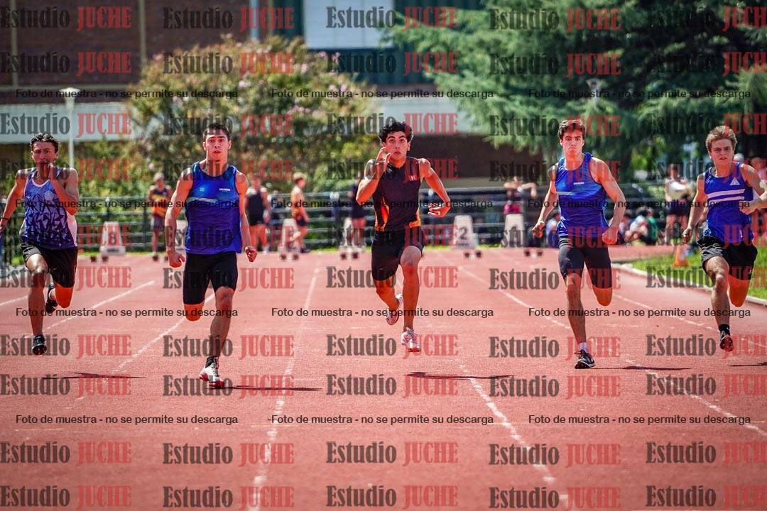 Fotos de los 100 m de varones