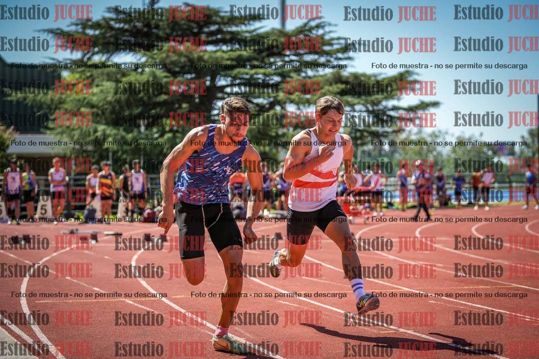 Fotos de los 100 m llanos de varones