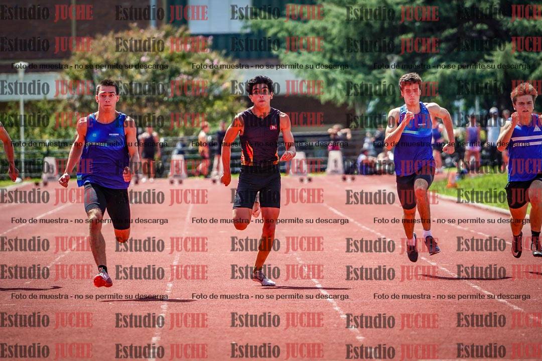 Fotos de los 100 m de varones
