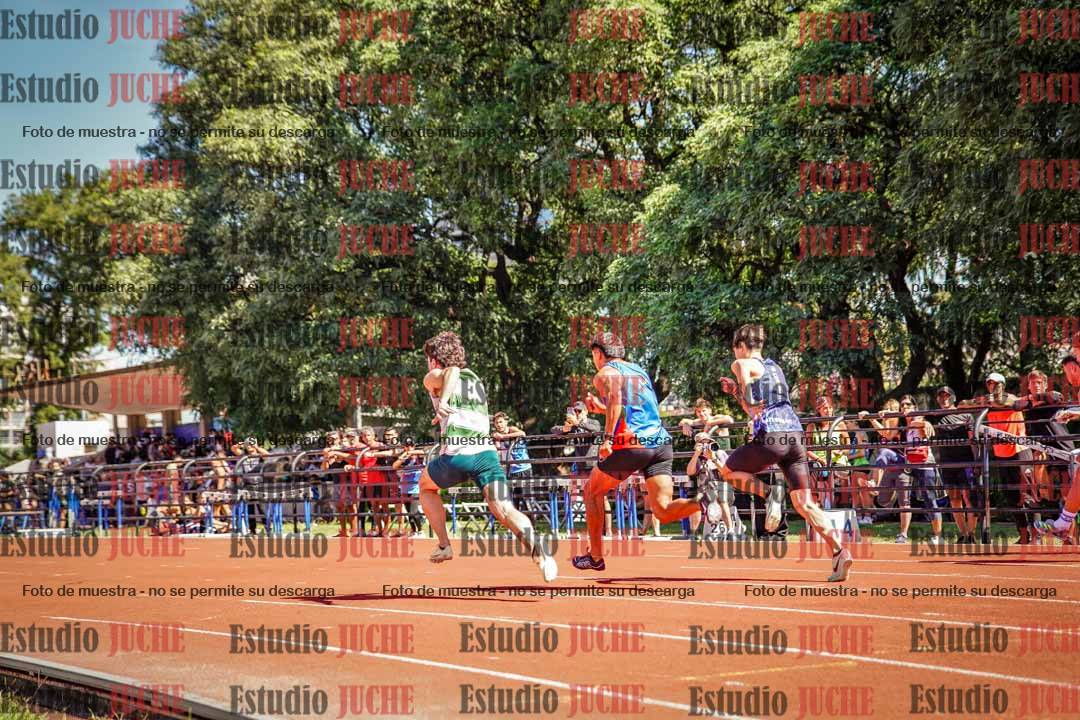 Fotos de los 100 m llanos de varones