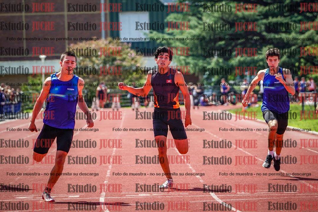 Fotos de los 100 m de varones