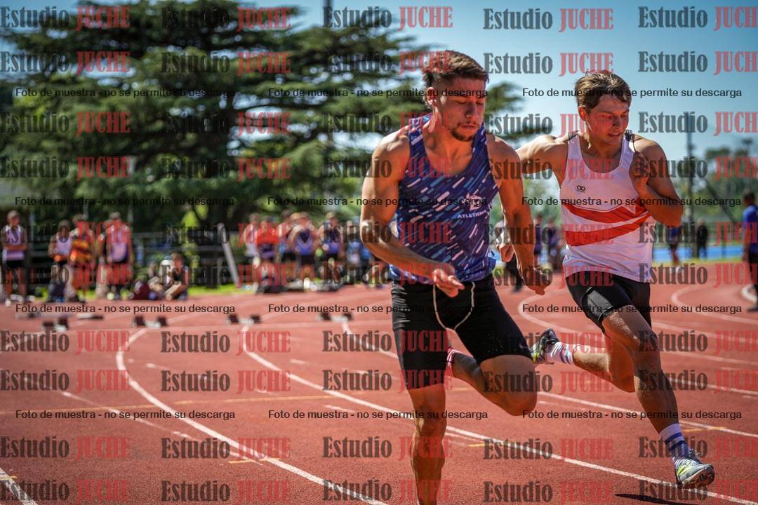 Fotos de los 100 m llanos de varones