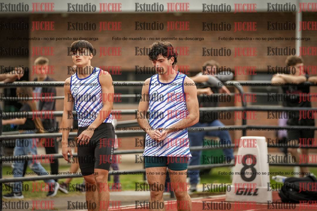 Fotos de los 100 m llanos de varones - FINAL