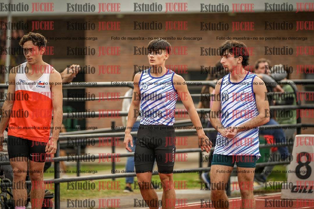 Fotos de los 100 m llanos de varones - FINAL