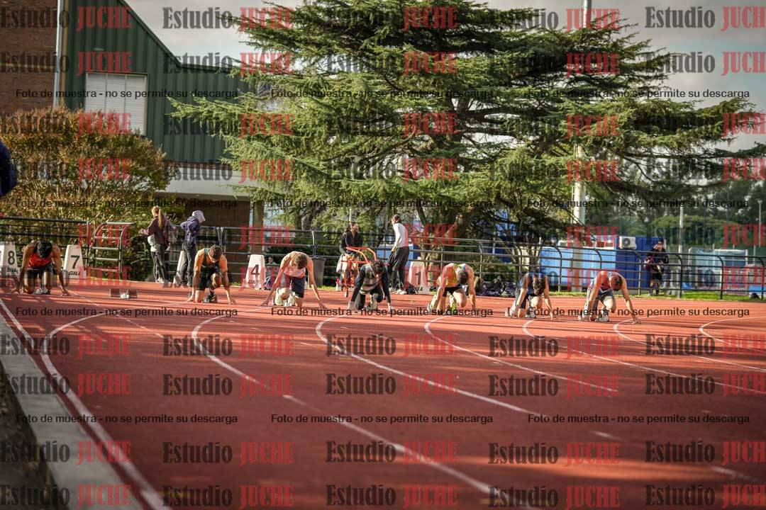 Fotos de los 100 m llanos de varones - FINAL