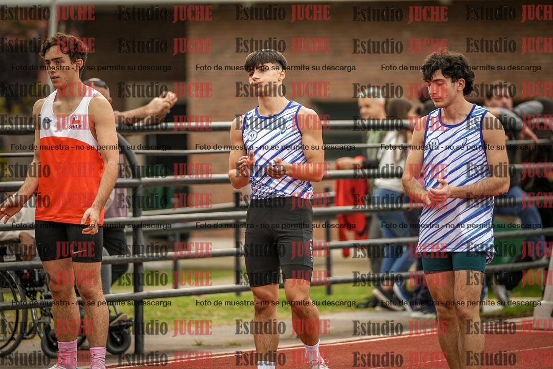 Fotos de los 100 m llanos de varones - FINAL