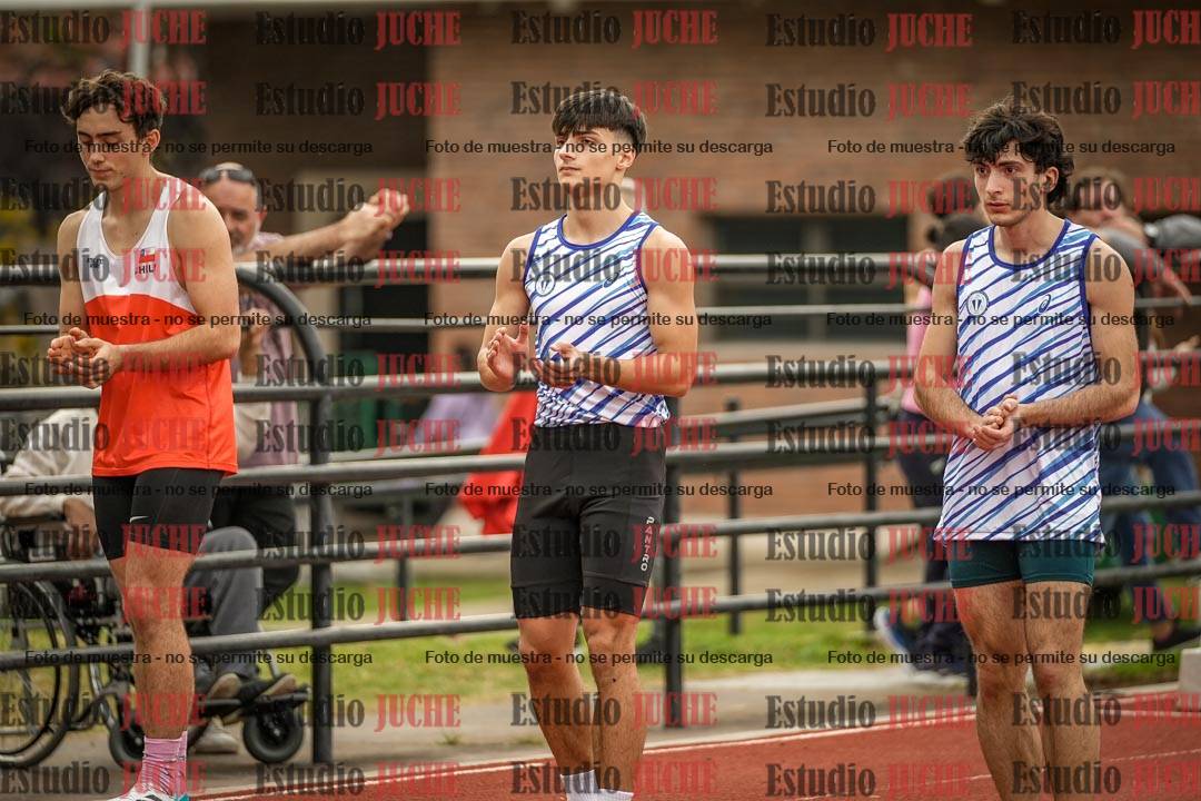 Fotos de los 100 m llanos de varones - FINAL
